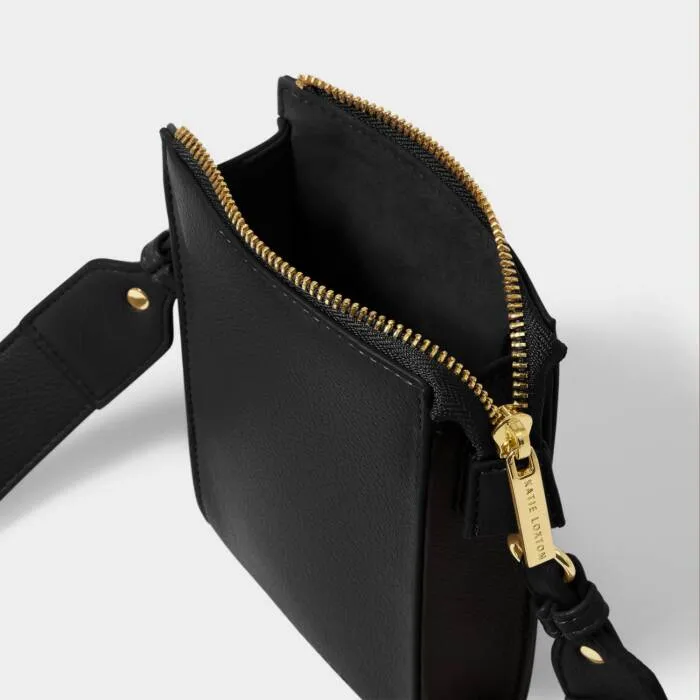 Katie Loxton Black Effie Slim Crossbody Bag