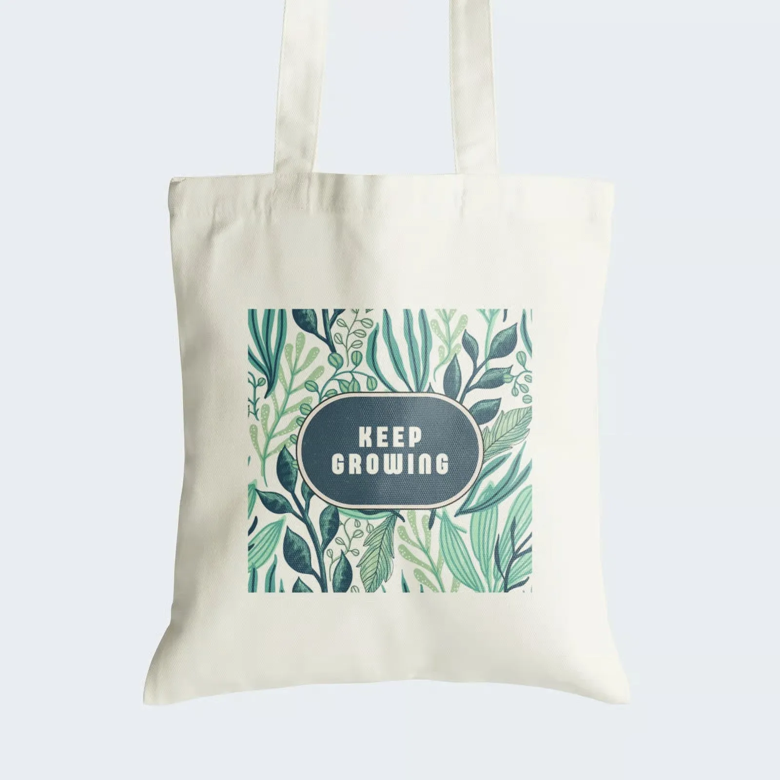 Keep Growing Tote Bag With Zipper