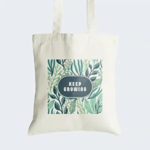 Keep Growing Tote Bag With Zipper