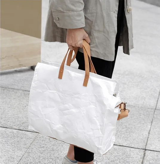 Kraft Paper & Leather Totes