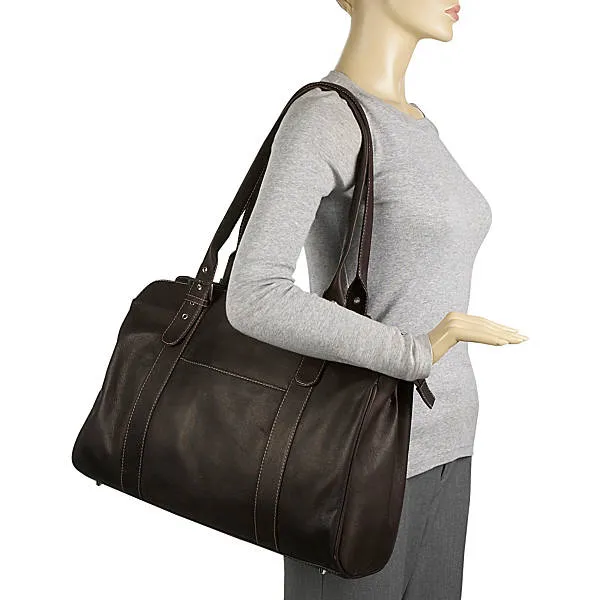 LADIES BUCKLE LAPTOP TOTE