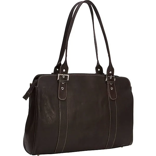 LADIES BUCKLE LAPTOP TOTE