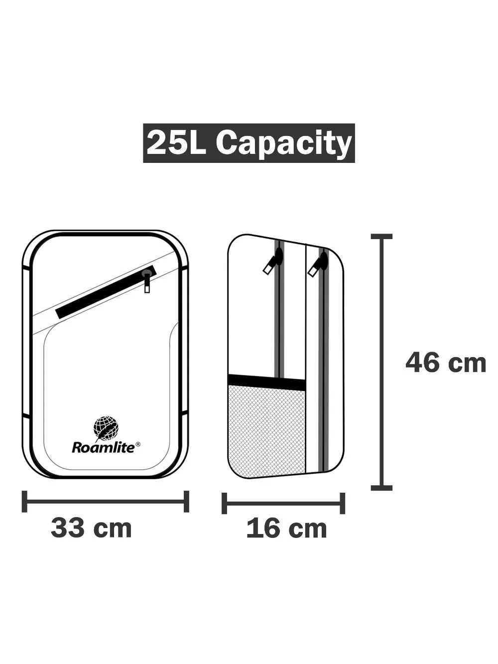 Laptop Backpack, Waterproof Book Bag for Work, Uni and School - RL44