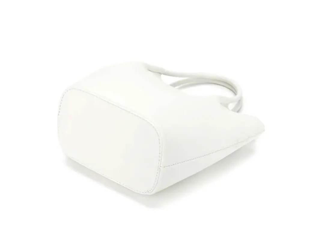 Lara Small Handbag By Black Caviar Hot Pink   White