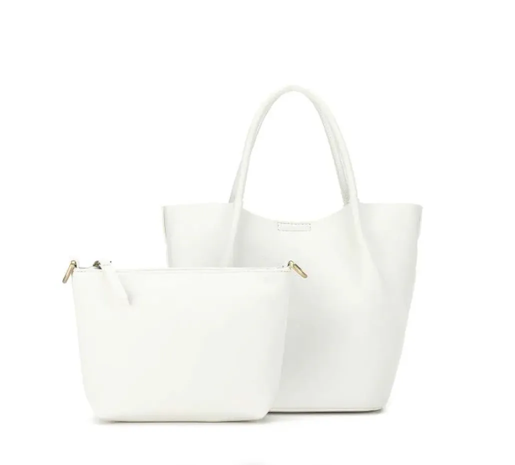 Lara Small Handbag By Black Caviar Hot Pink   White