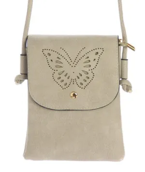 Layla butterfly cutout bag GREY