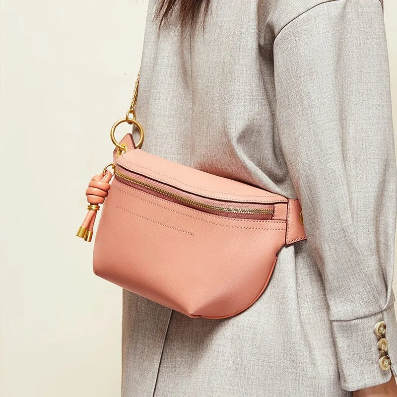 Leather Crossbody Fanny Pack Belt Bags For Women