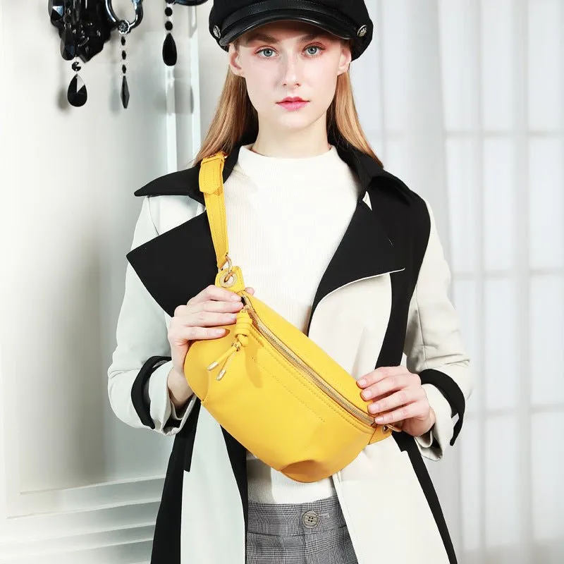 Leather Crossbody Fanny Pack Belt Bags For Women
