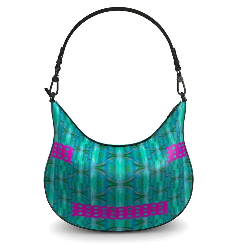 Leather Curve Hobo Bag (Chain Collection) RJSTH@Fabric#8 RJSTHs2021 RJS
