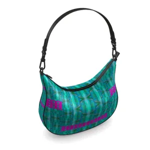 Leather Curve Hobo Bag (Chain Collection) RJSTH@Fabric#8 RJSTHs2021 RJS