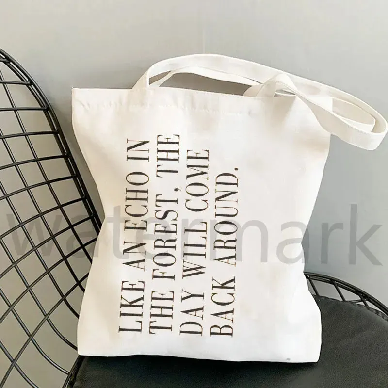 Life Goes On Shopping Bags anime,  Inspired Tote Bag Kpop cute totes