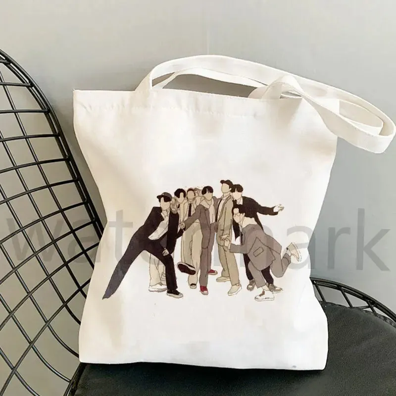 Life Goes On Shopping Bags anime,  Inspired Tote Bag Kpop cute totes