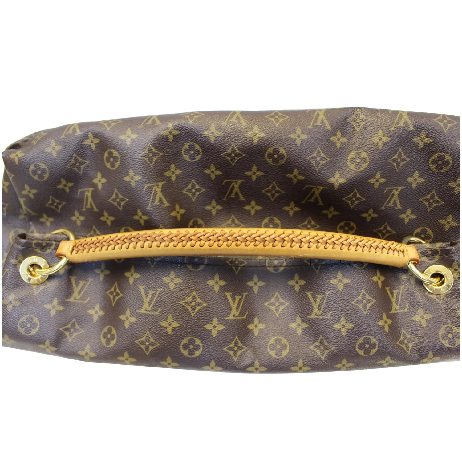 LOUIS VUITTON Artsy GM Monogram Canvas Hobo Shoulder Bag Brown