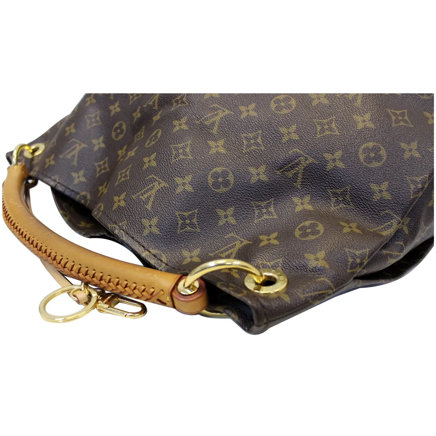 LOUIS VUITTON Artsy GM Monogram Canvas Hobo Shoulder Bag Brown