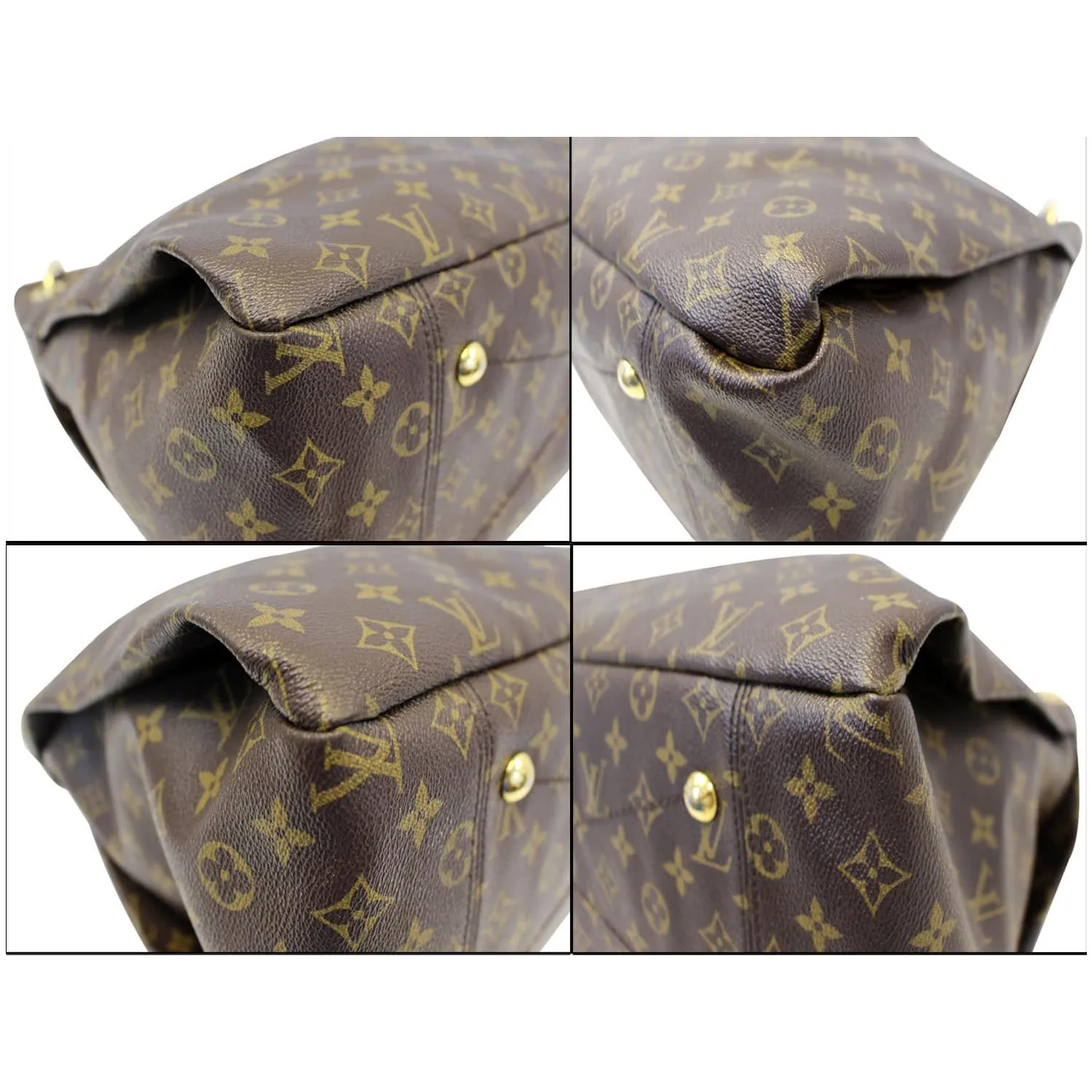 LOUIS VUITTON Artsy GM Monogram Canvas Hobo Shoulder Bag Brown