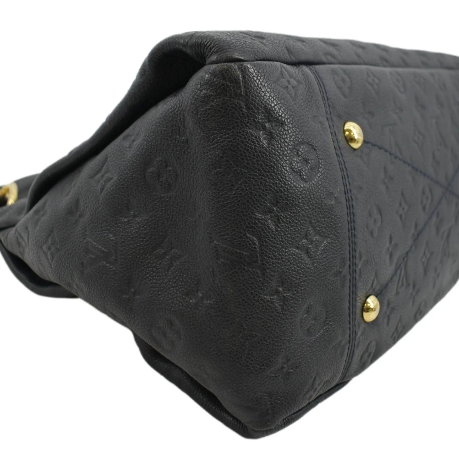 LOUIS VUITTON Artsy MM Empreinte Leather Hobo Bag Black