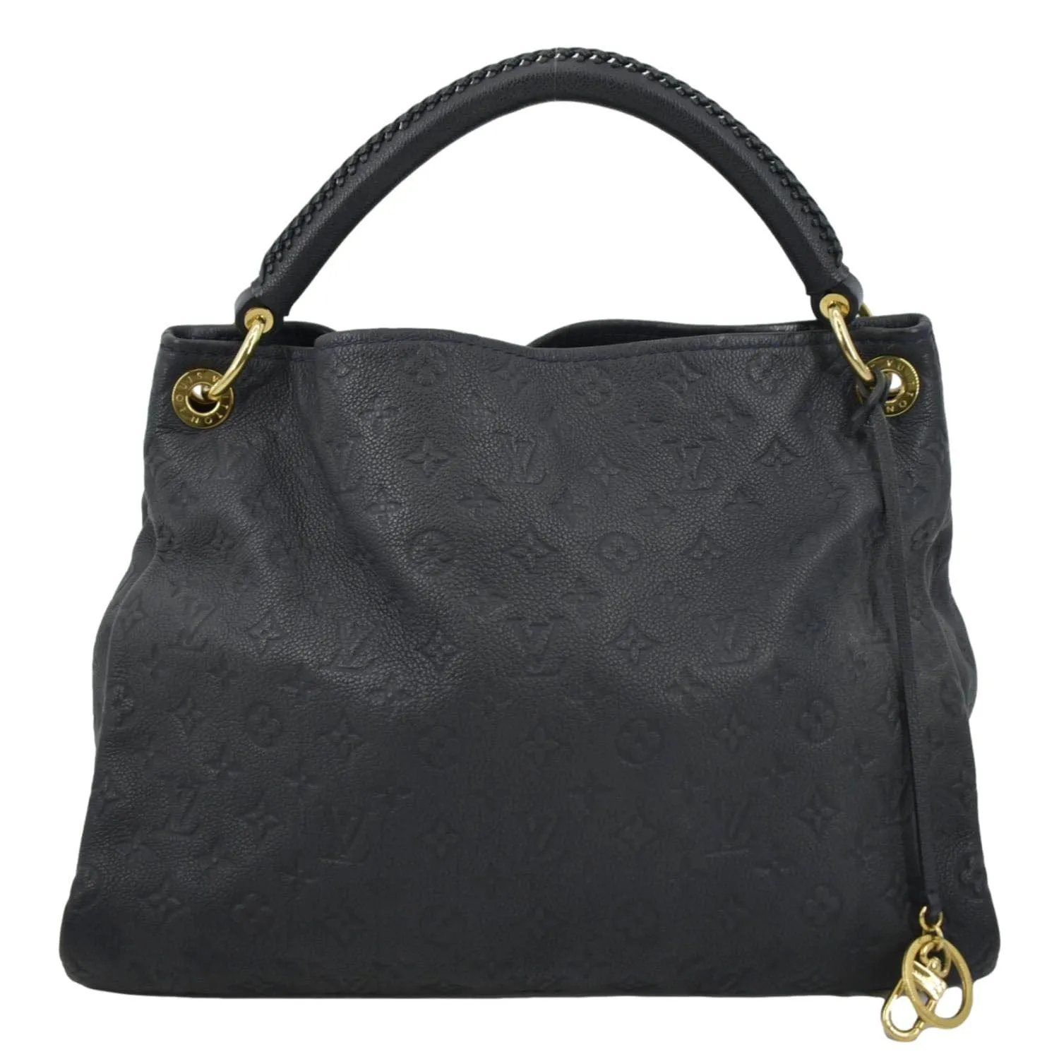 LOUIS VUITTON Artsy MM Empreinte Leather Hobo Bag Black