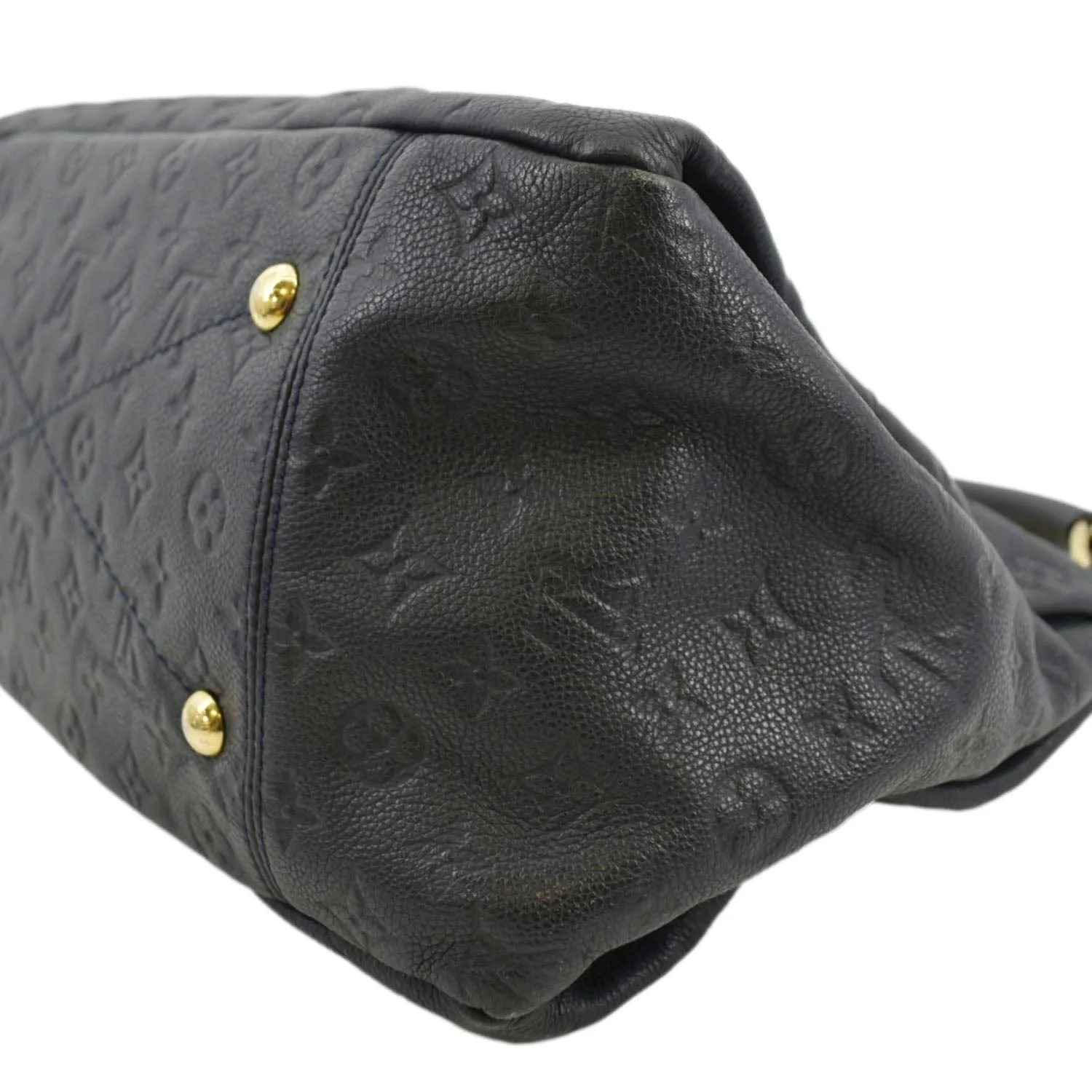 LOUIS VUITTON Artsy MM Empreinte Leather Hobo Bag Black