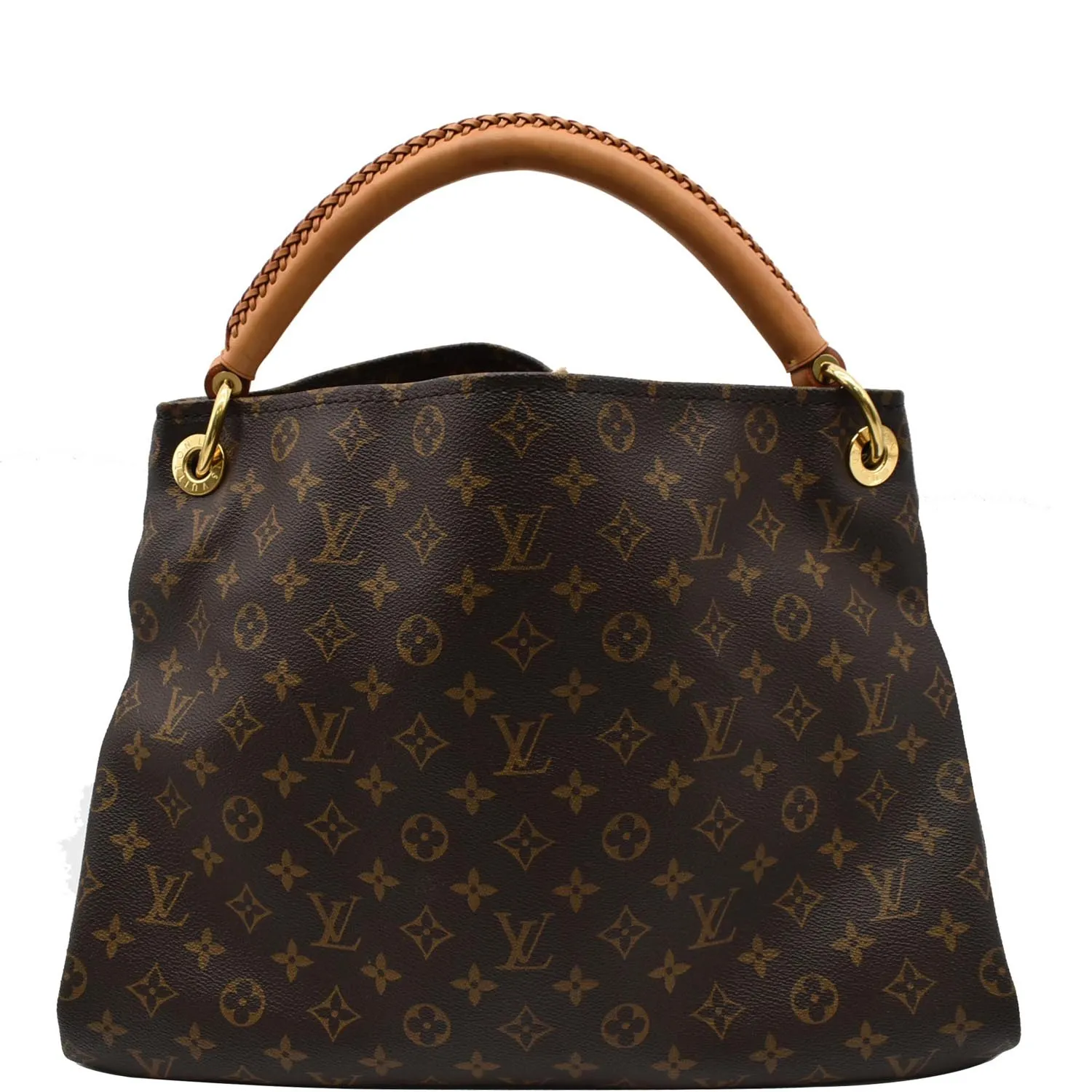 LOUIS VUITTON Artsy MM Monogram Canvas Hobo Bag Brown