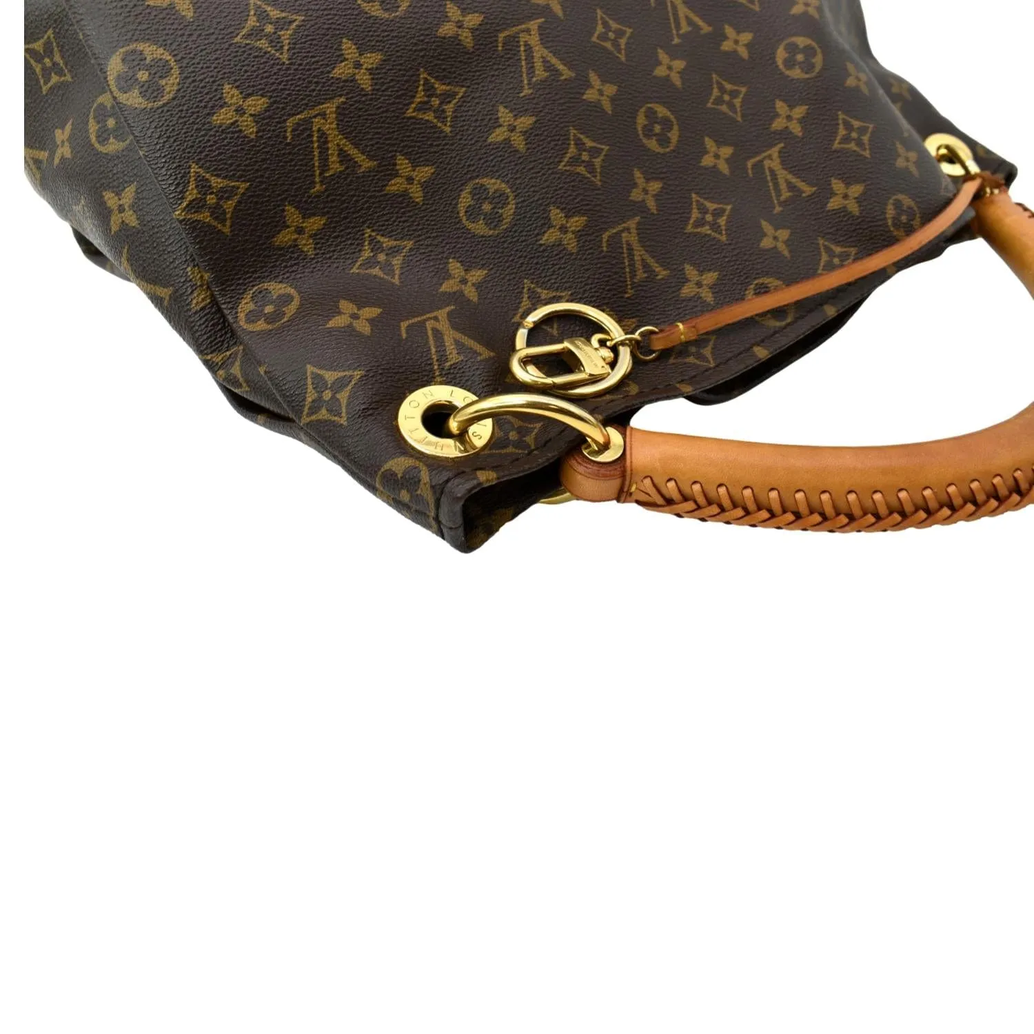 LOUIS VUITTON  Artsy MM Monogram Canvas Hobo Bag Brown