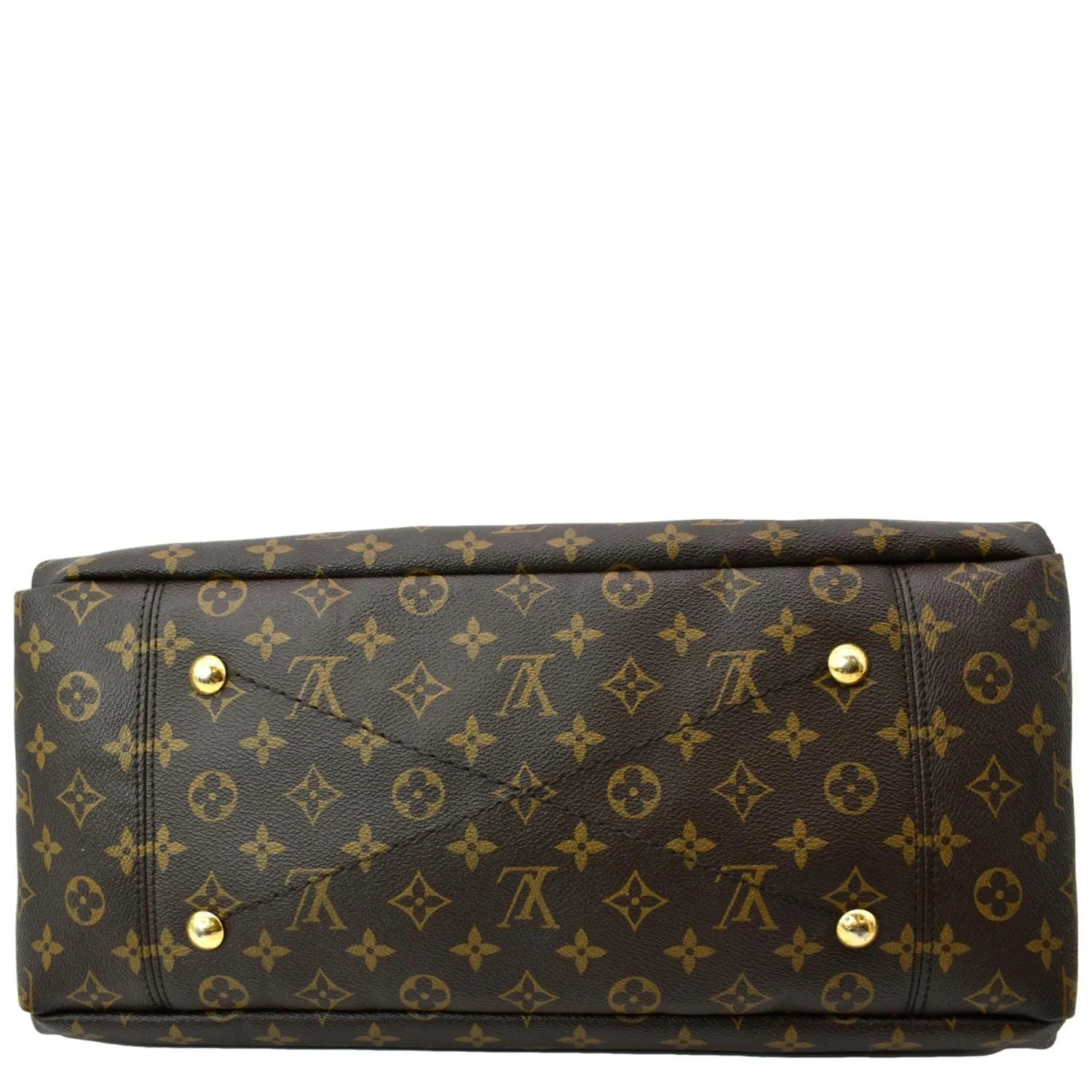 LOUIS VUITTON  Artsy MM Monogram Canvas Hobo Bag Brown