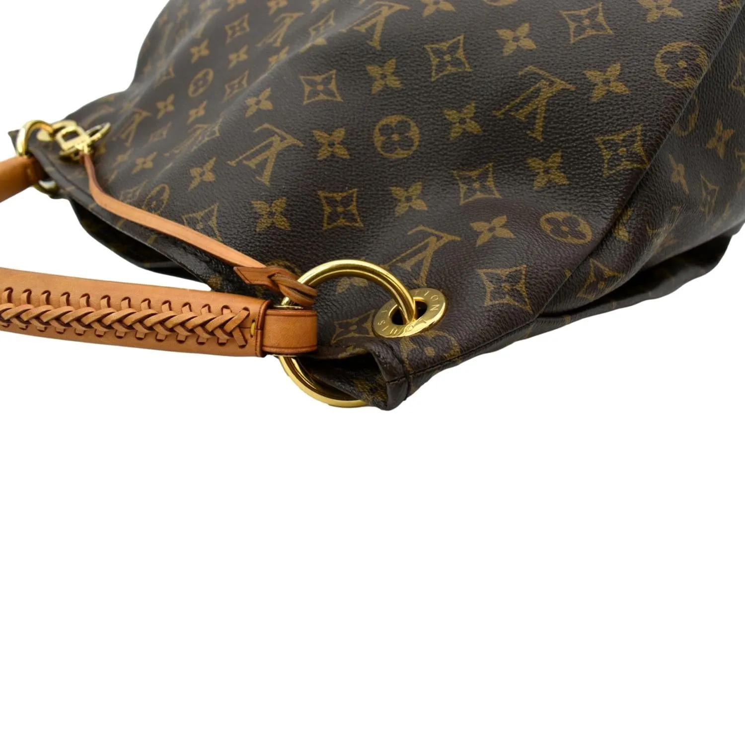 LOUIS VUITTON  Artsy MM Monogram Canvas Hobo Bag Brown
