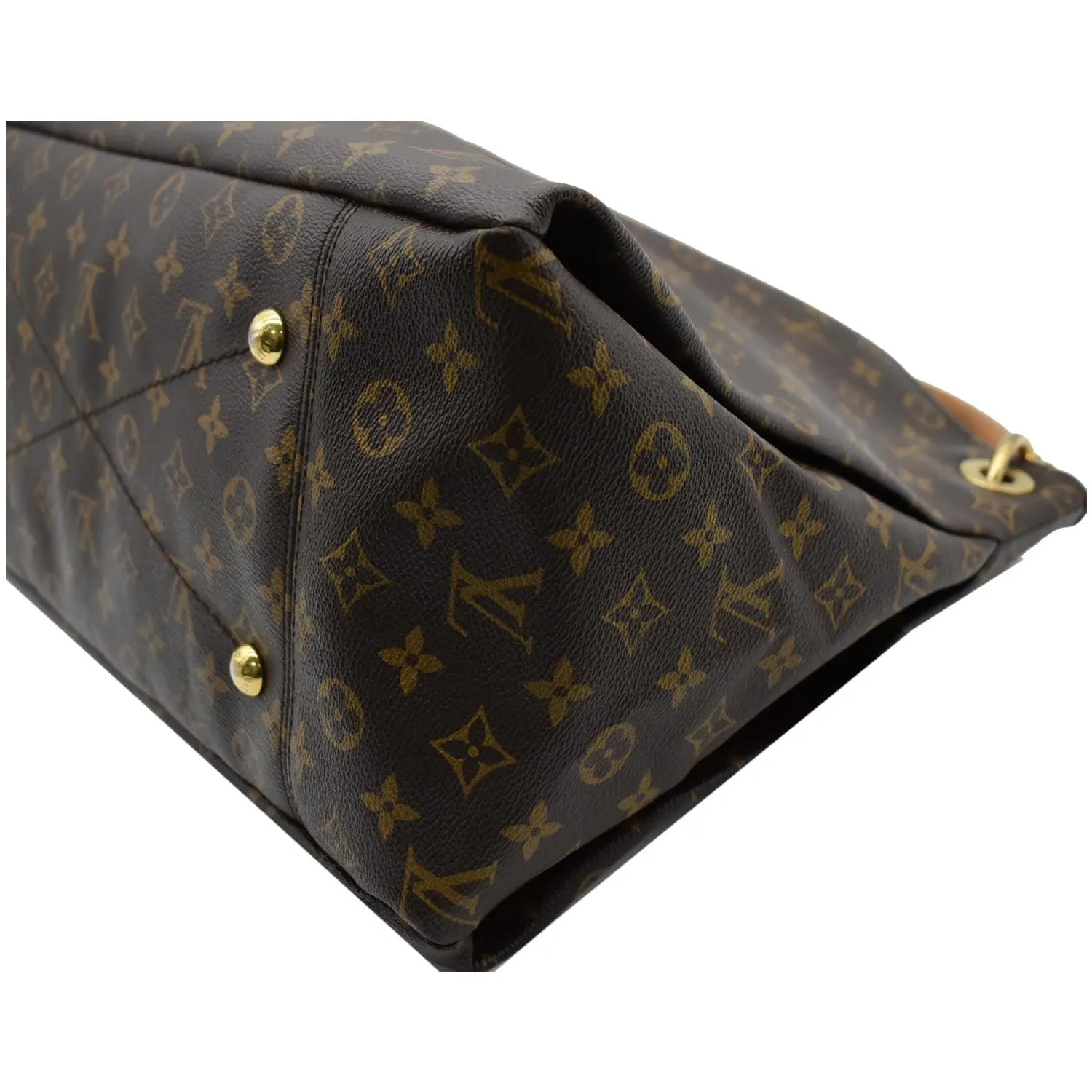 LOUIS VUITTON Artsy MM Monogram Canvas Hobo Bag Brown