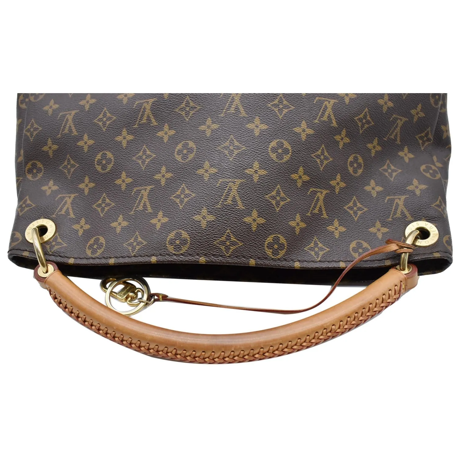 LOUIS VUITTON Artsy MM Monogram Canvas Hobo Bag Brown