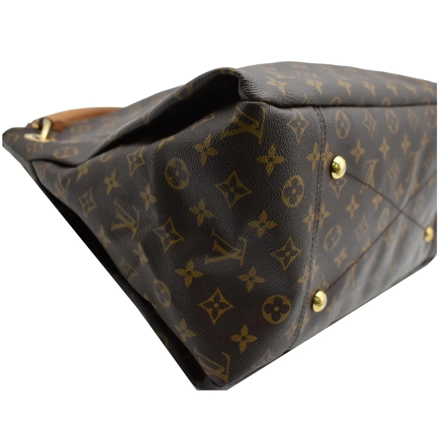 LOUIS VUITTON Artsy MM Monogram Canvas Hobo Bag Brown