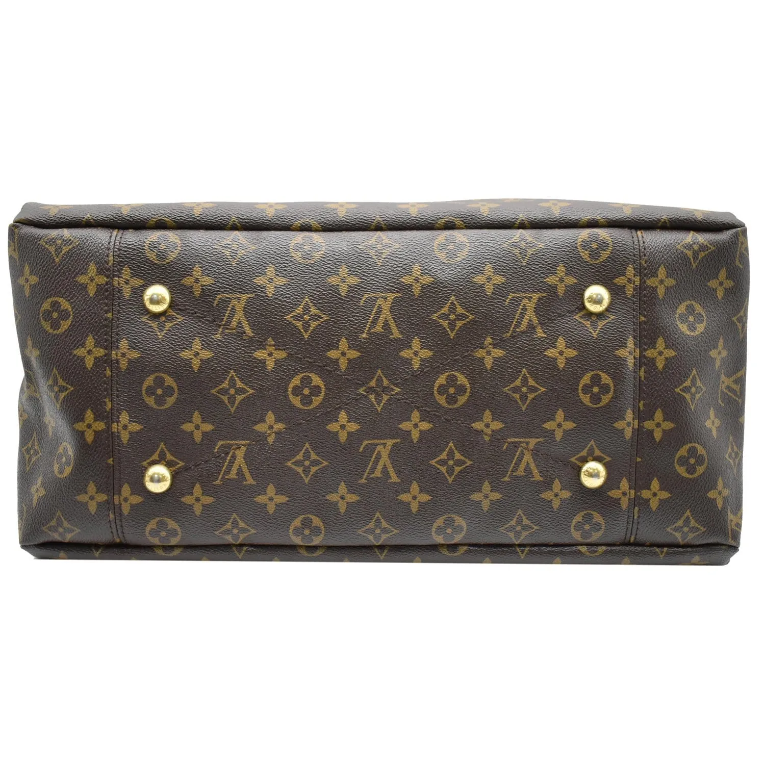 LOUIS VUITTON Artsy MM Monogram Canvas Hobo Bag Brown