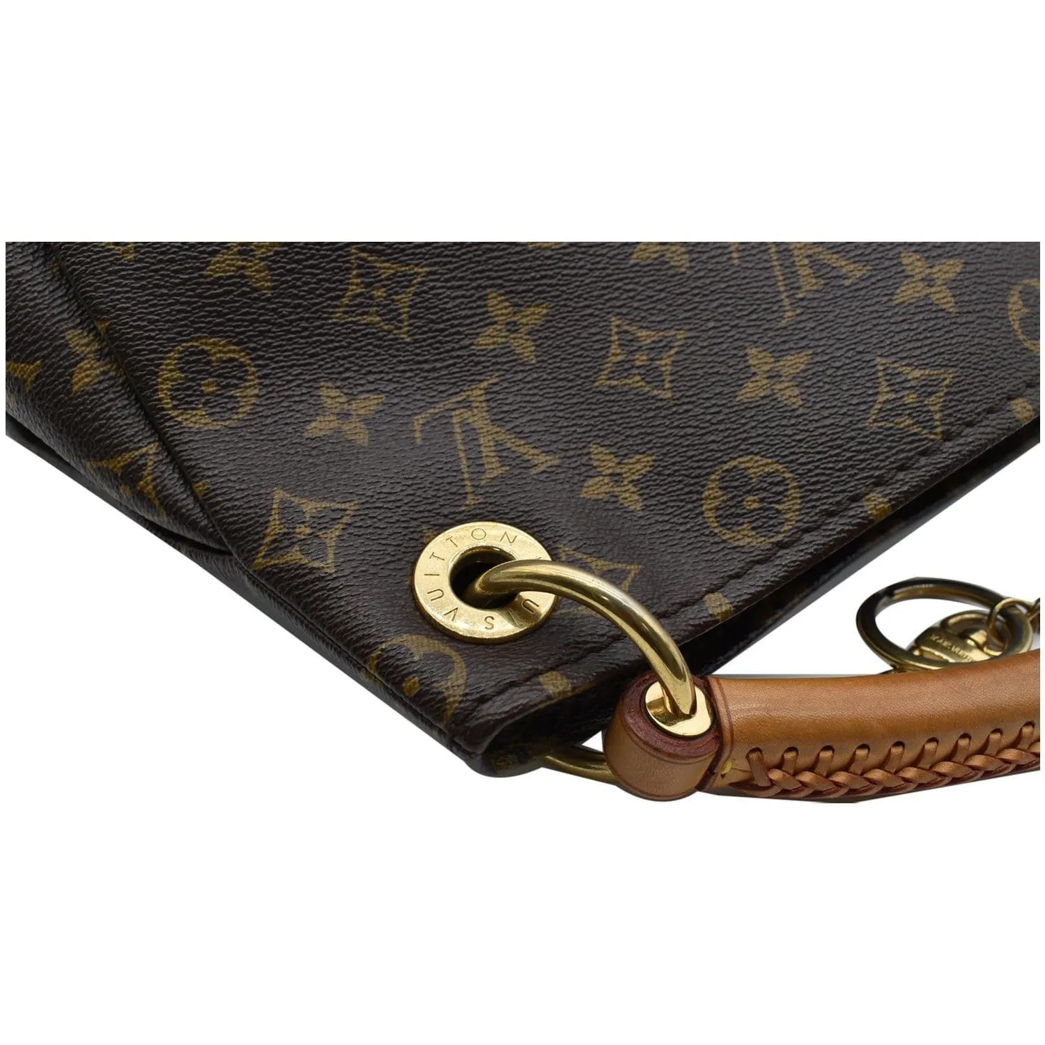 LOUIS VUITTON Artsy MM Monogram Canvas Hobo Bag Brown