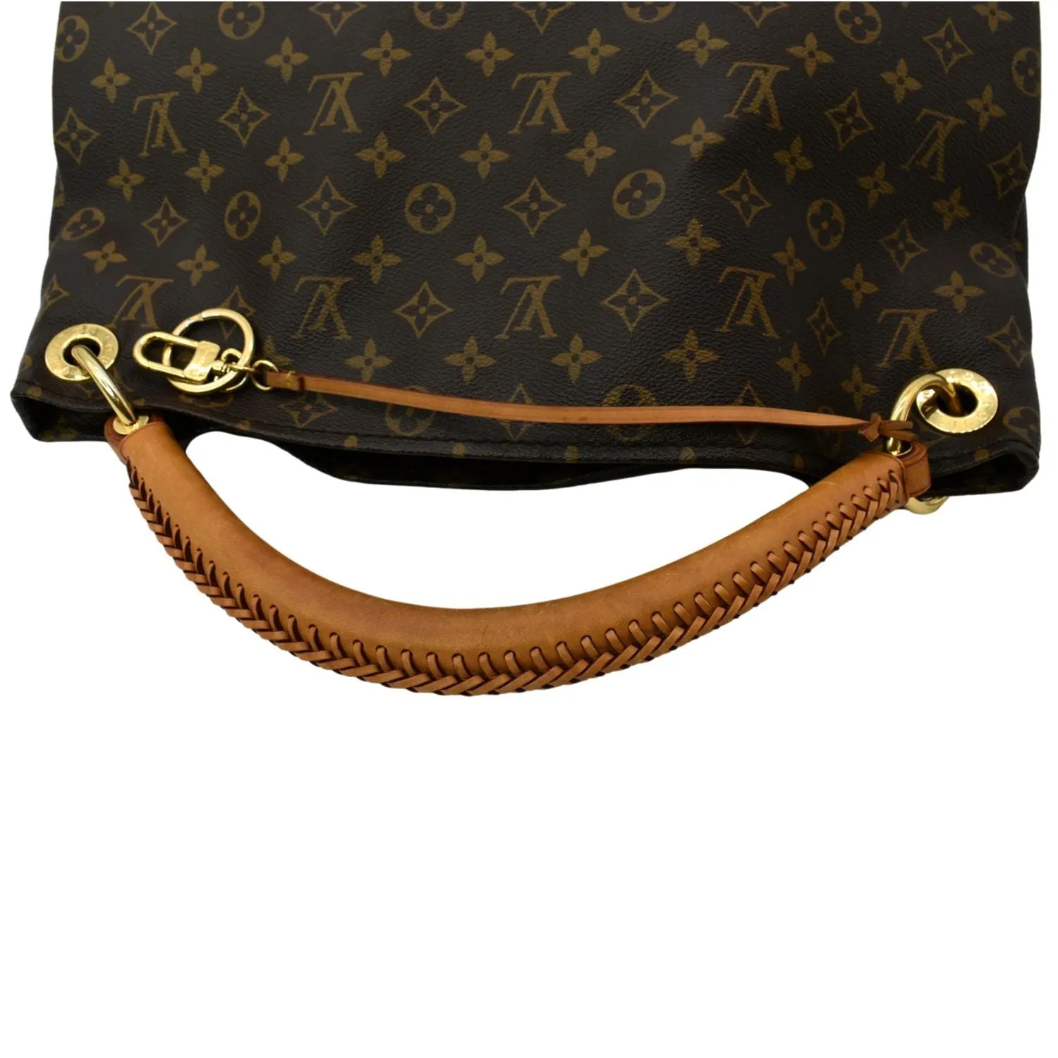 LOUIS VUITTON  Artsy MM Monogram Canvas Hobo Bag Brown