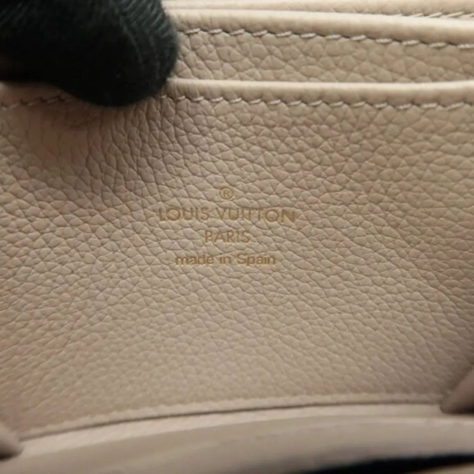 Louis Vuitton Beige Leather Wallet
