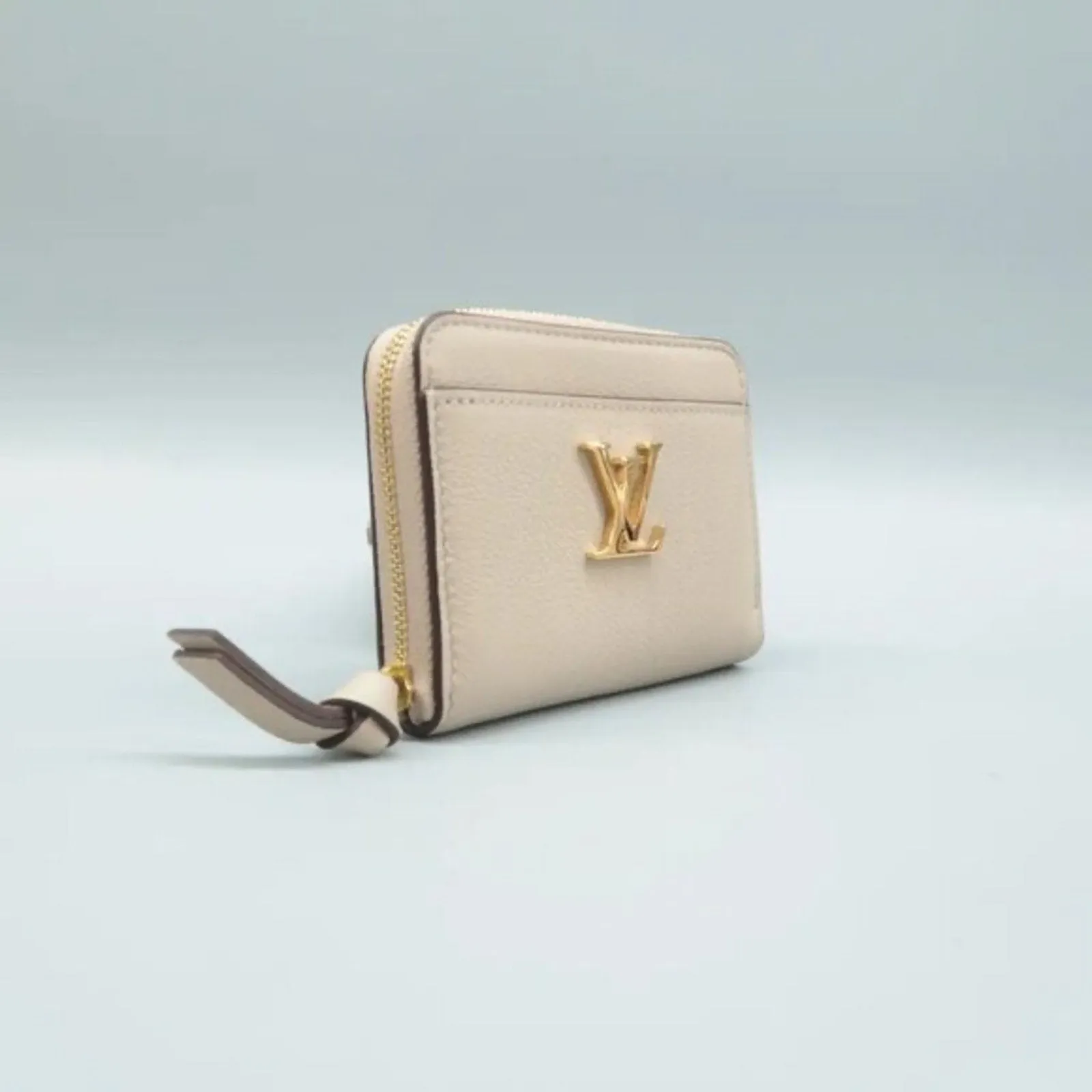 Louis Vuitton Beige Leather Wallet