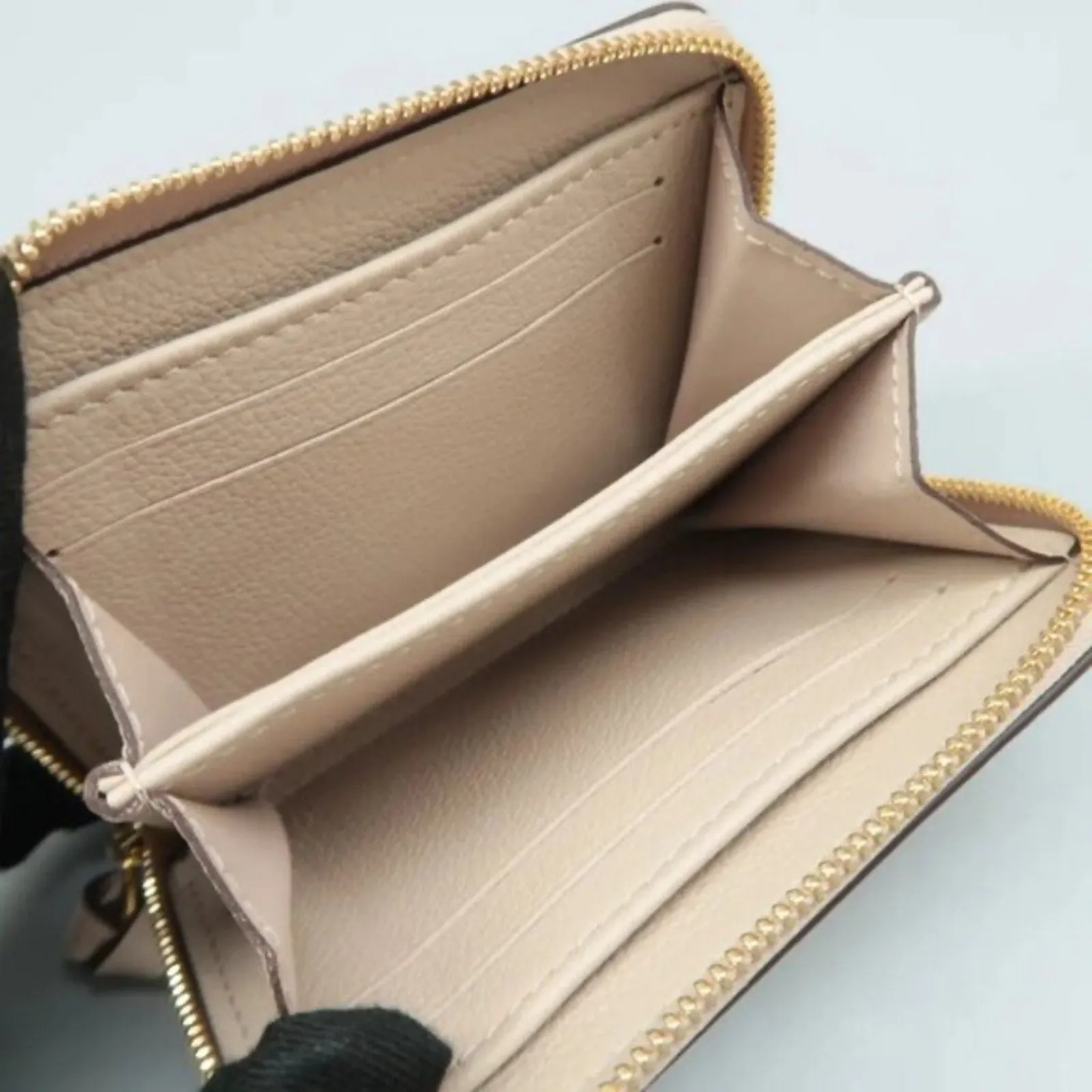 Louis Vuitton Beige Leather Wallet