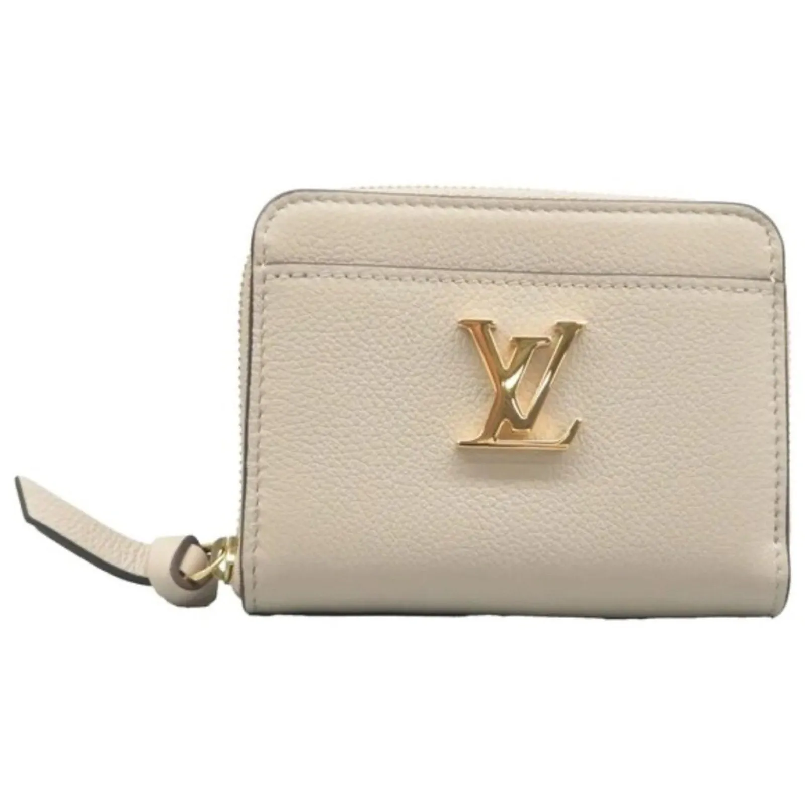 Louis Vuitton Beige Leather Wallet