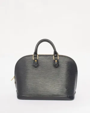 Louis Vuitton Black Epi Alma PM