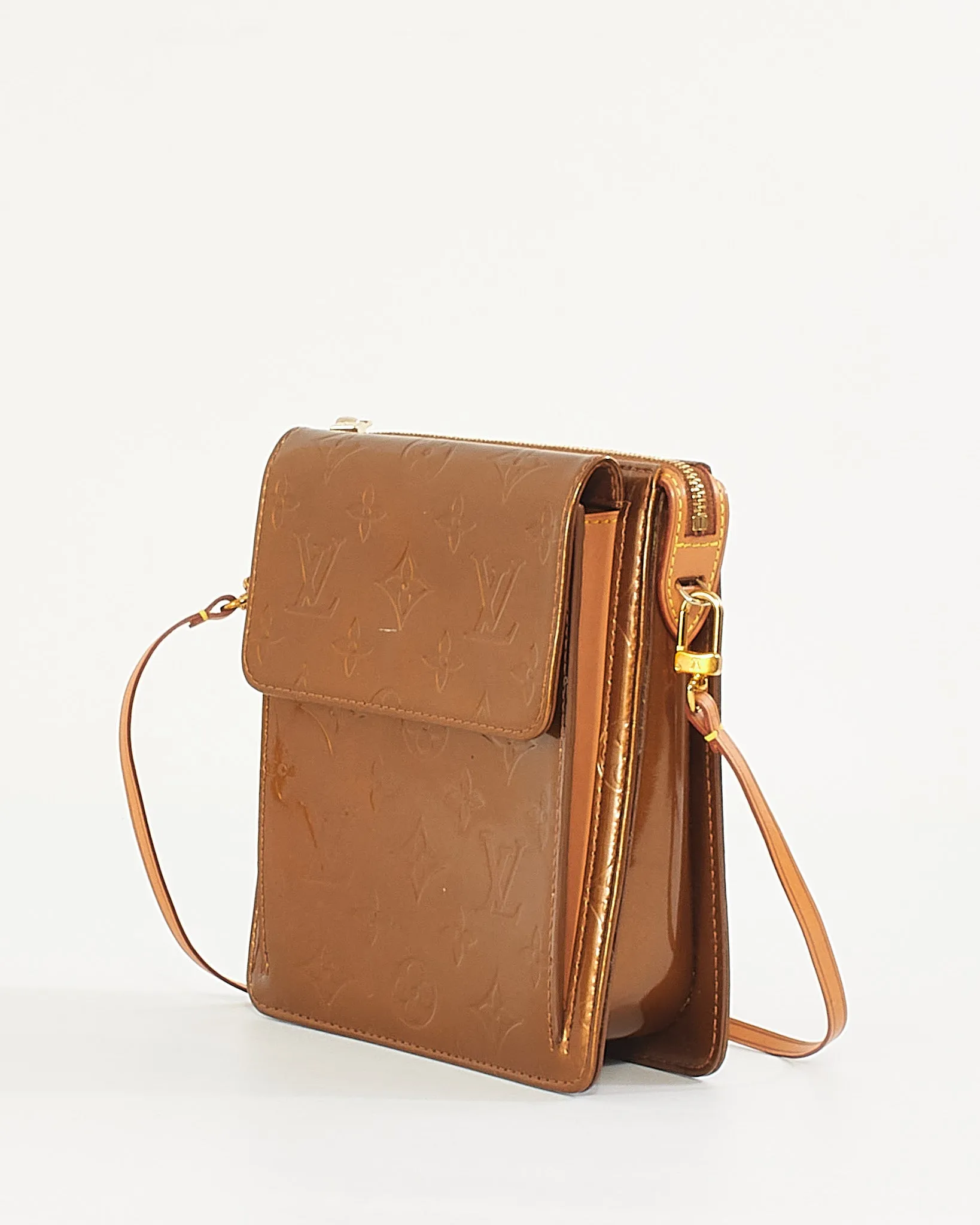 Louis Vuitton Bronze Monogram Vernis Motte Shoulder Bag
