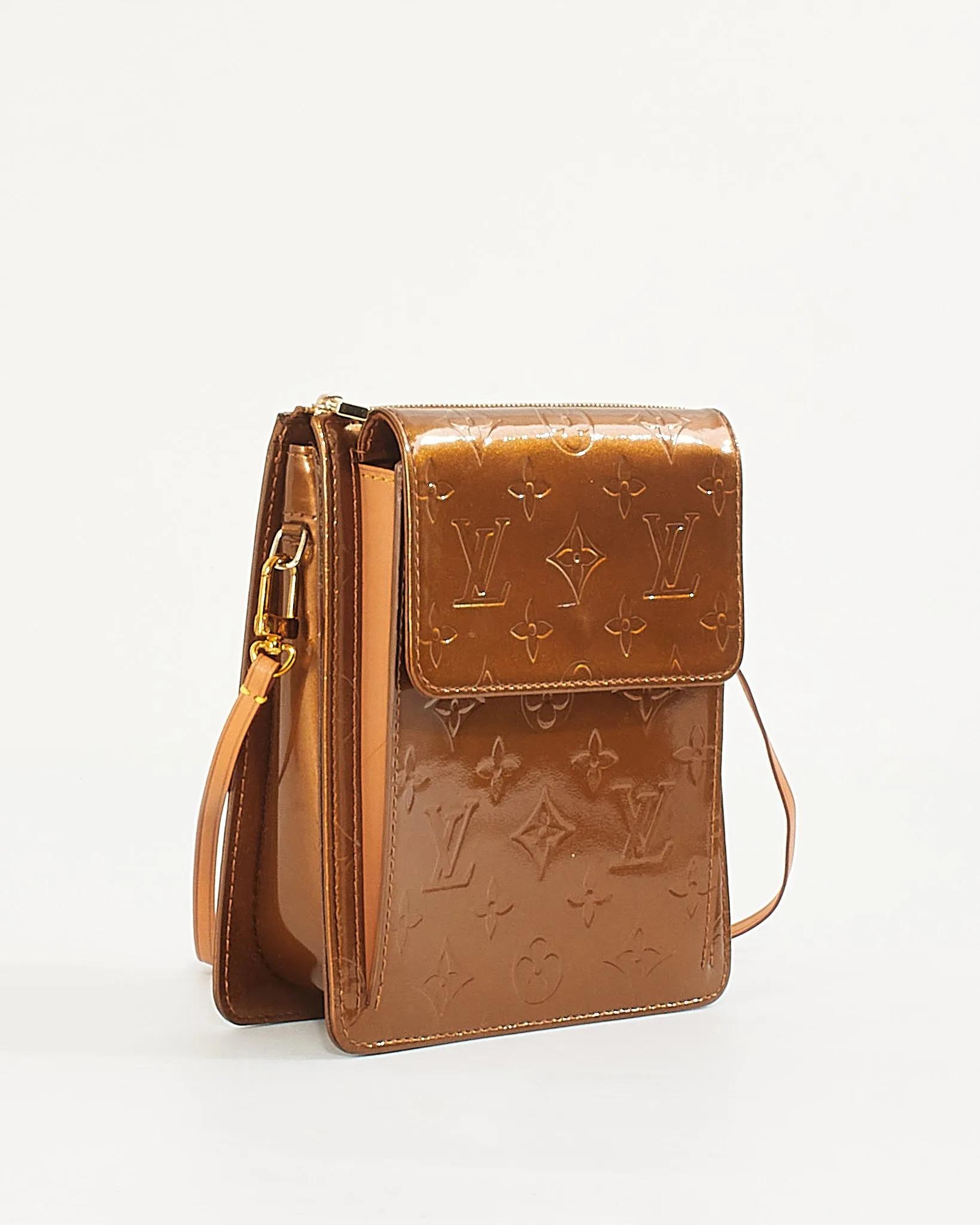 Louis Vuitton Bronze Monogram Vernis Motte Shoulder Bag