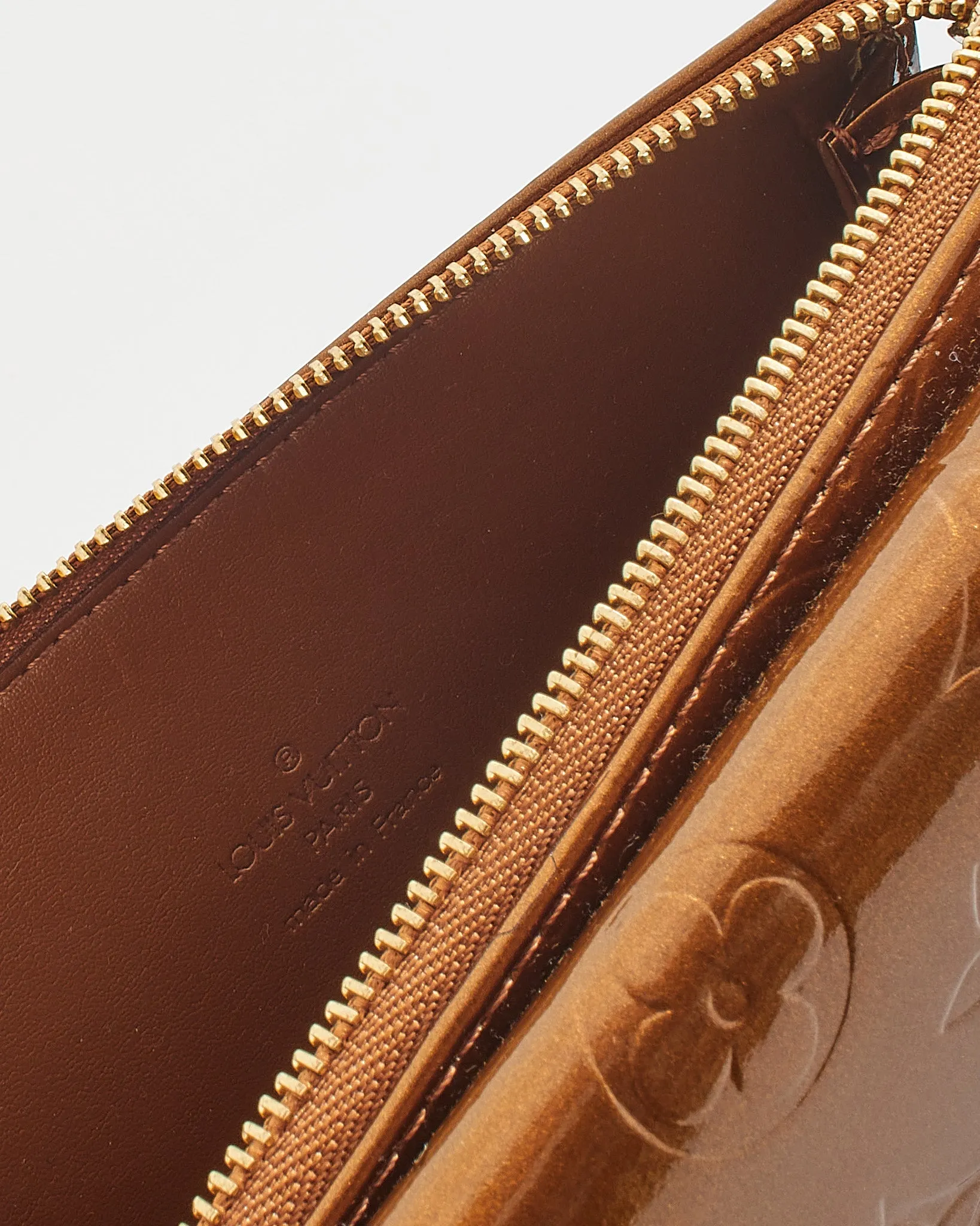 Louis Vuitton Bronze Monogram Vernis Motte Shoulder Bag
