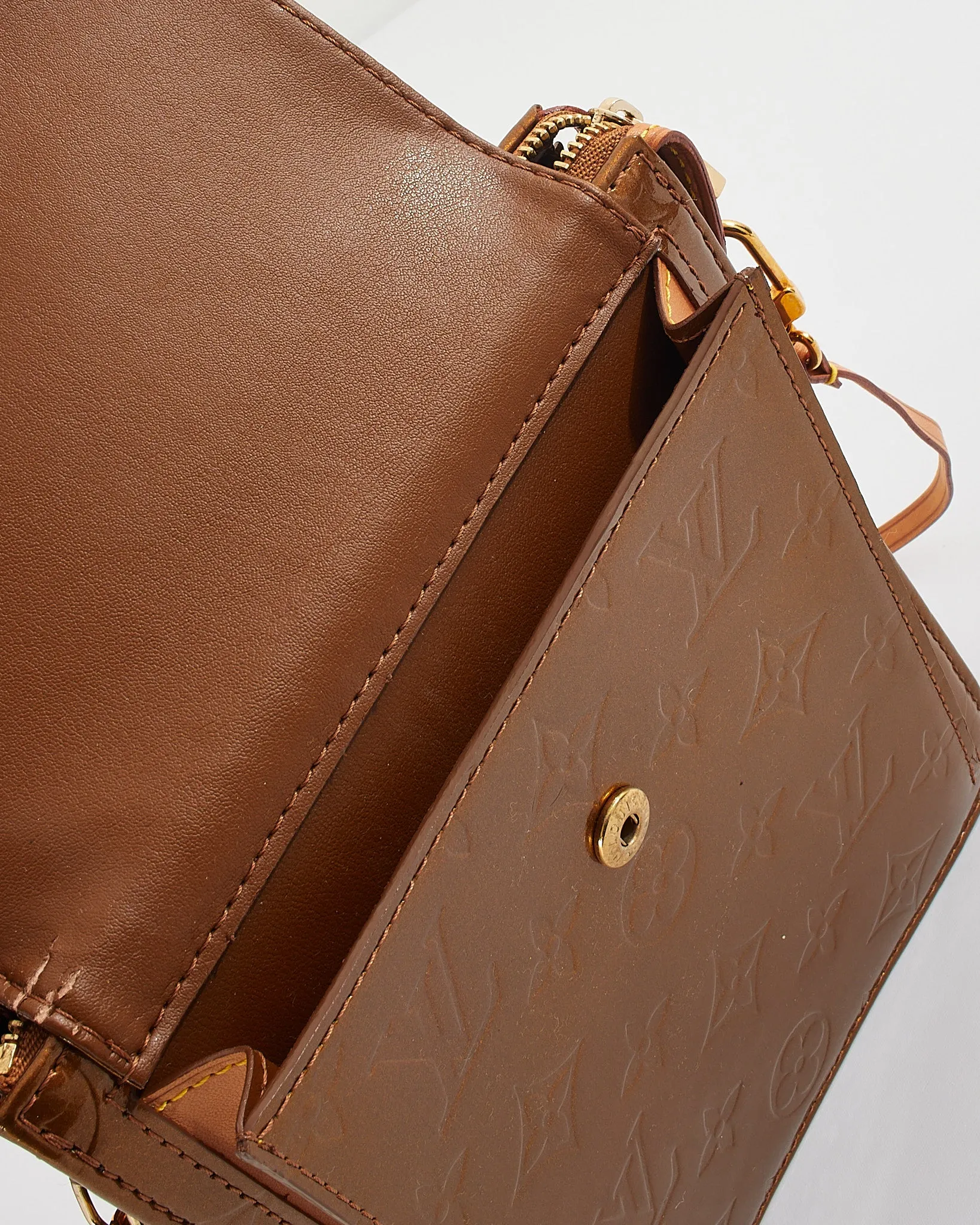 Louis Vuitton Bronze Monogram Vernis Motte Shoulder Bag