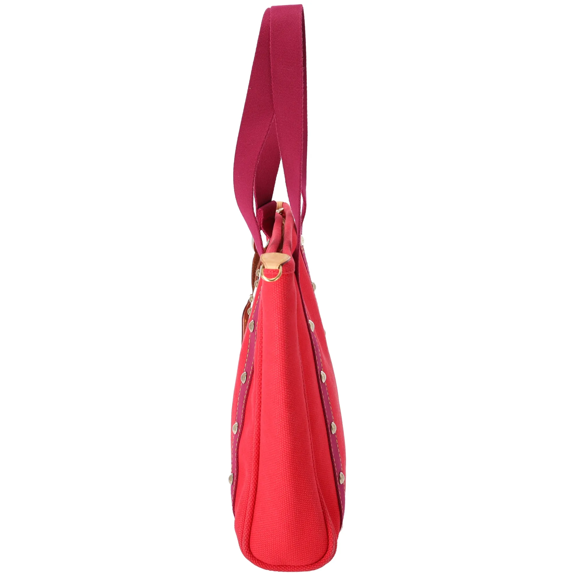 Louis Vuitton Cabas MM Antigua Tote Bag M40034 Red Rouge Canvas