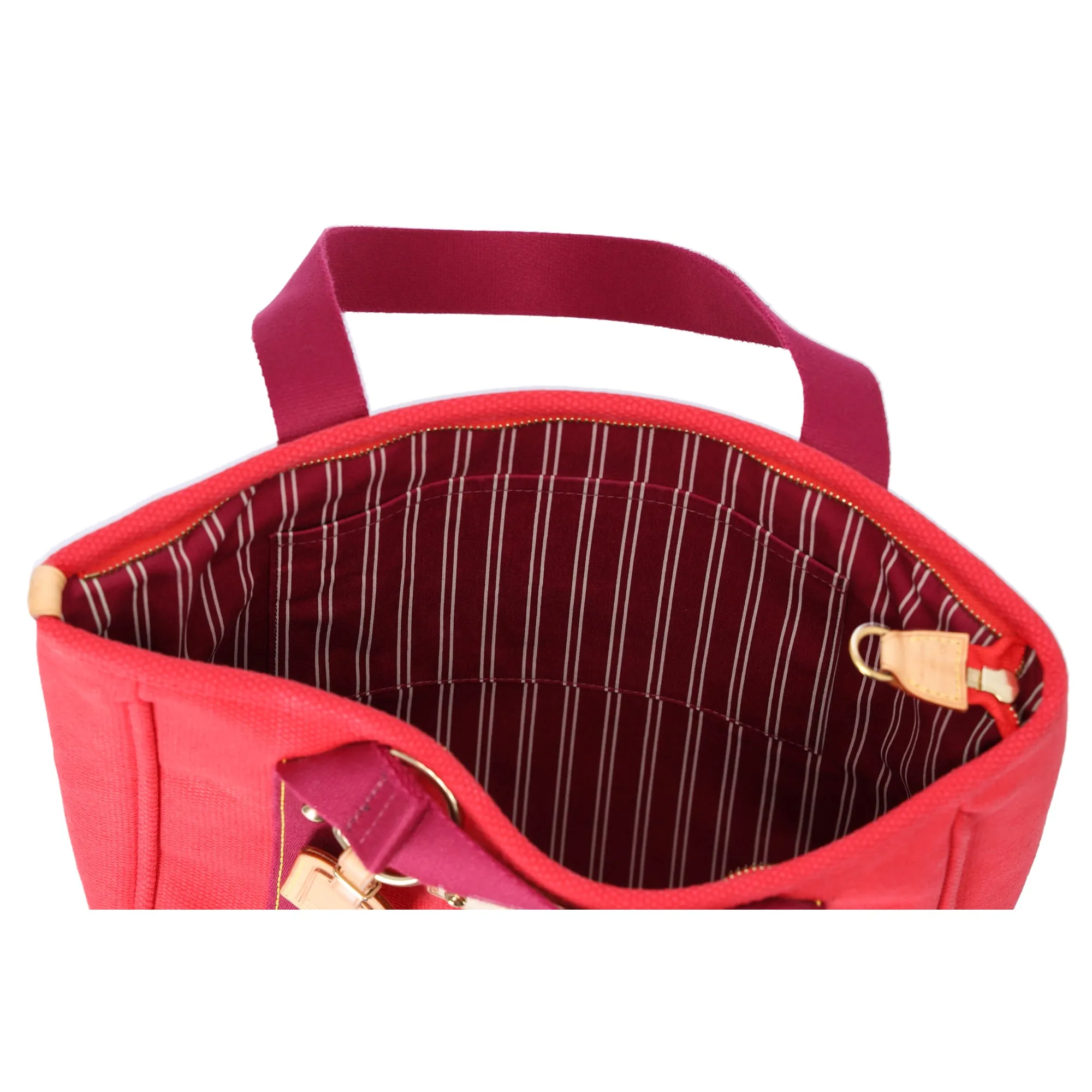 Louis Vuitton Cabas MM Antigua Tote Bag M40034 Red Rouge Canvas