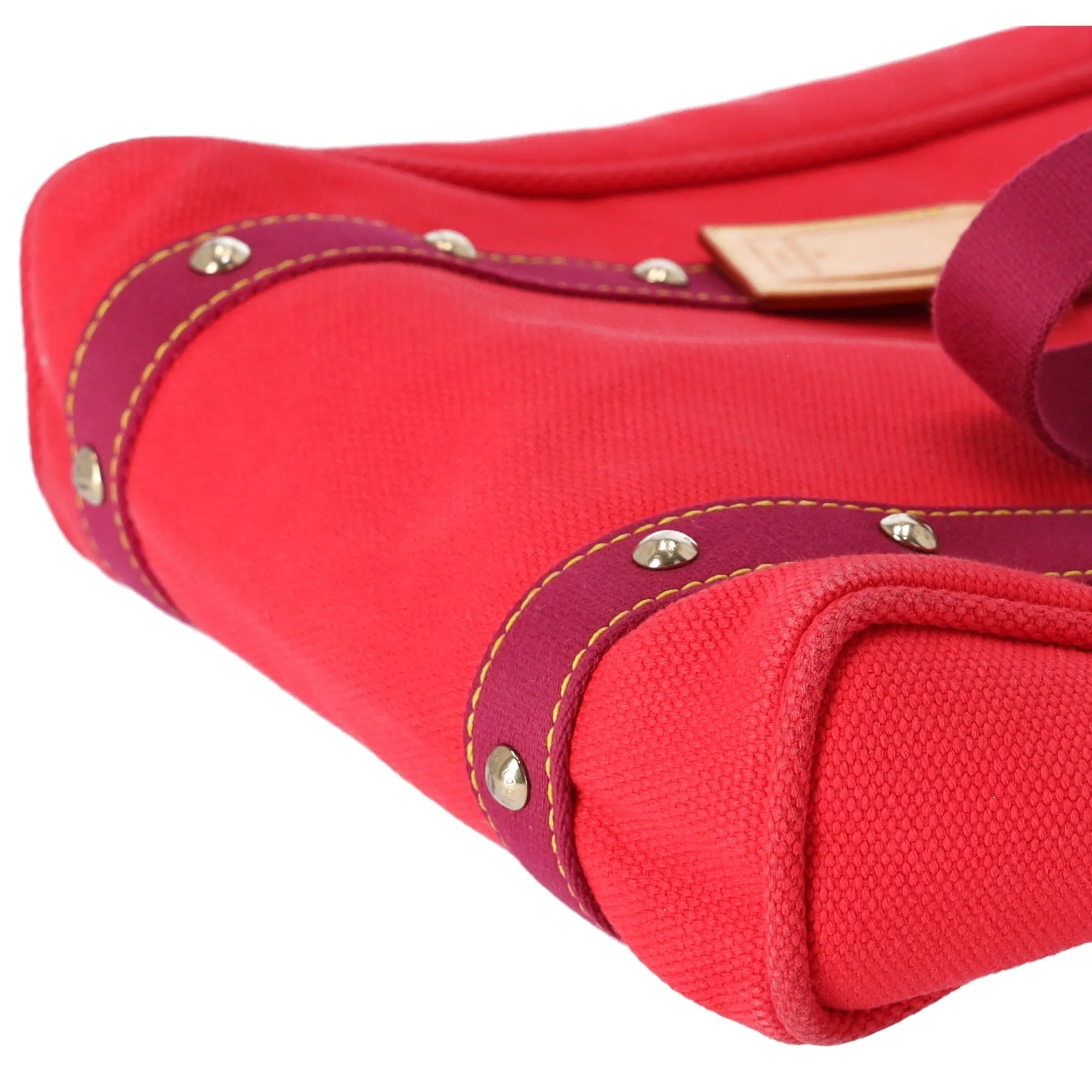 Louis Vuitton Cabas MM Antigua Tote Bag M40034 Red Rouge Canvas