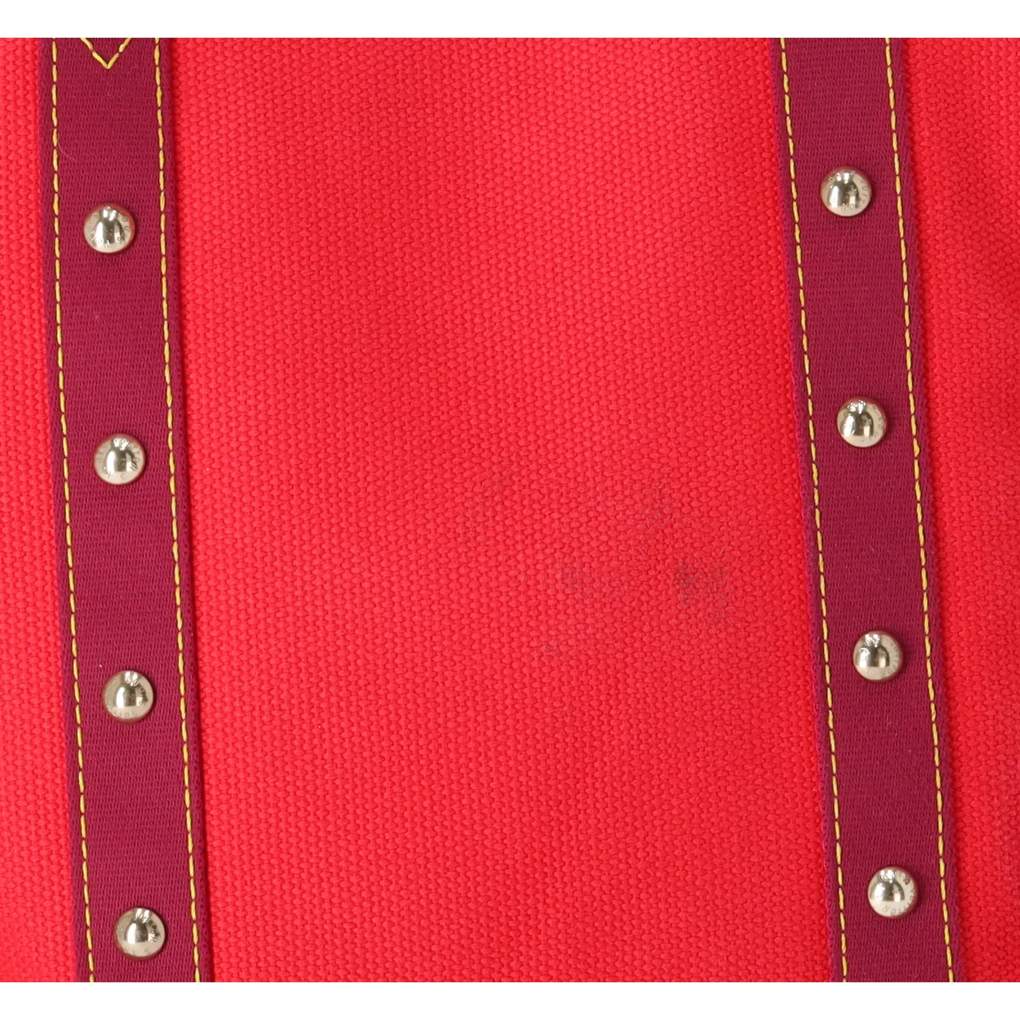 Louis Vuitton Cabas MM Antigua Tote Bag M40034 Red Rouge Canvas
