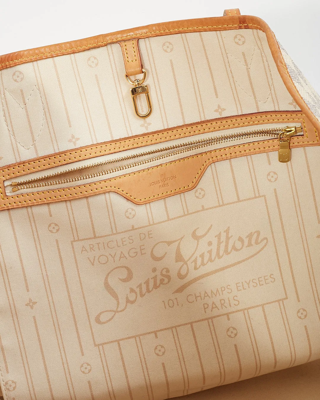 Louis Vuitton Damier Azur Canvas Neverfull GM Tote Bag