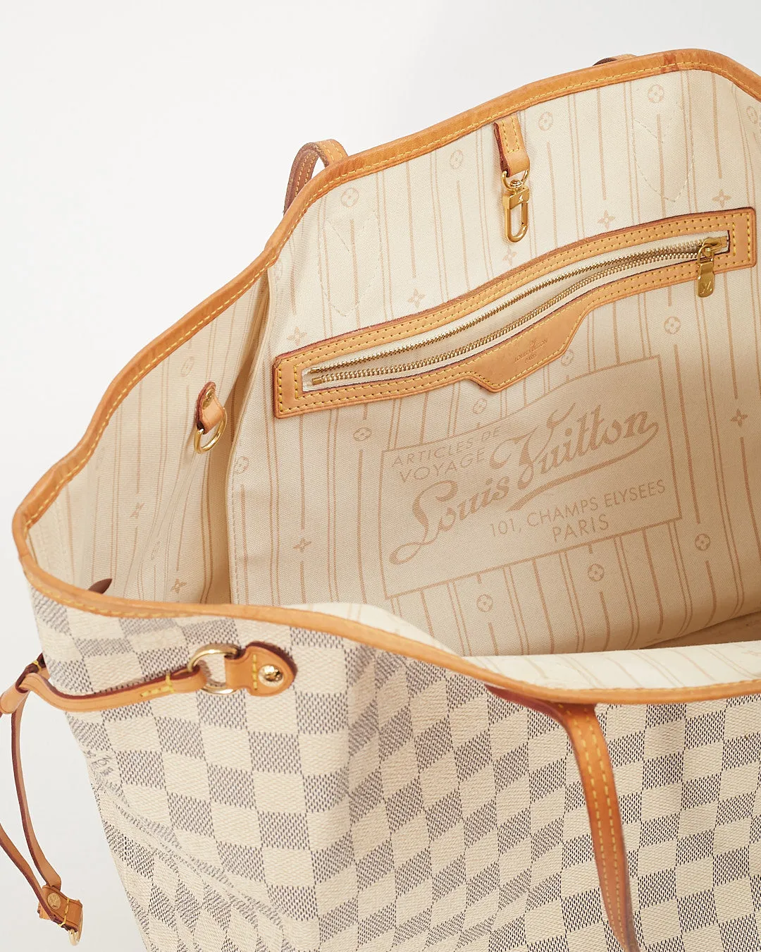 Louis Vuitton Damier Azur Canvas Neverfull GM Tote Bag
