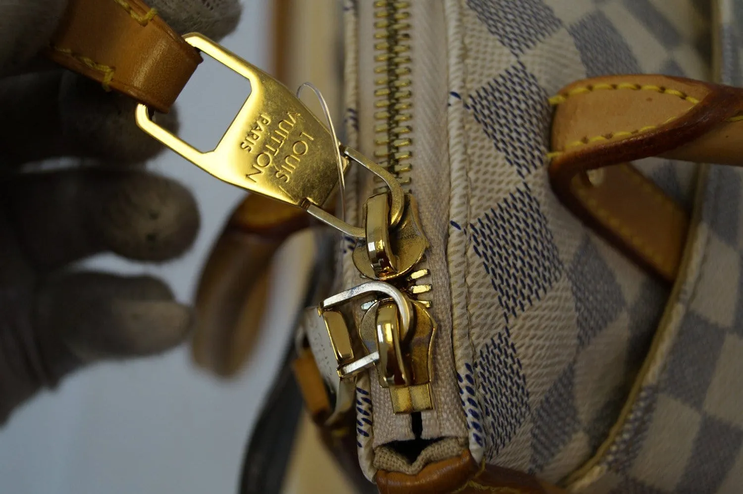 LOUIS VUITTON Damier Azur Figheri PM bag