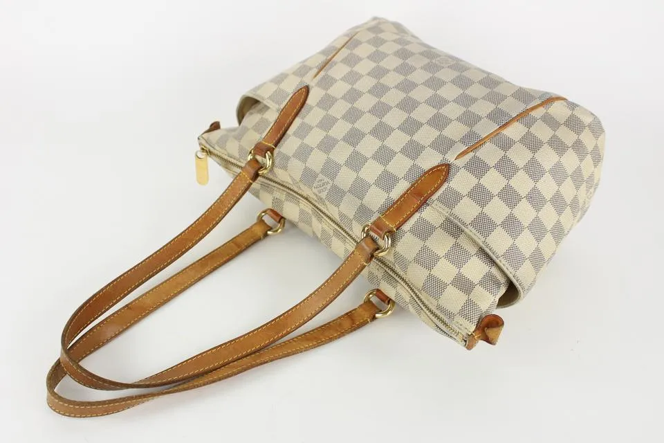 Louis Vuitton Damier Azur Totally PM Zip Tote 11lvs1230