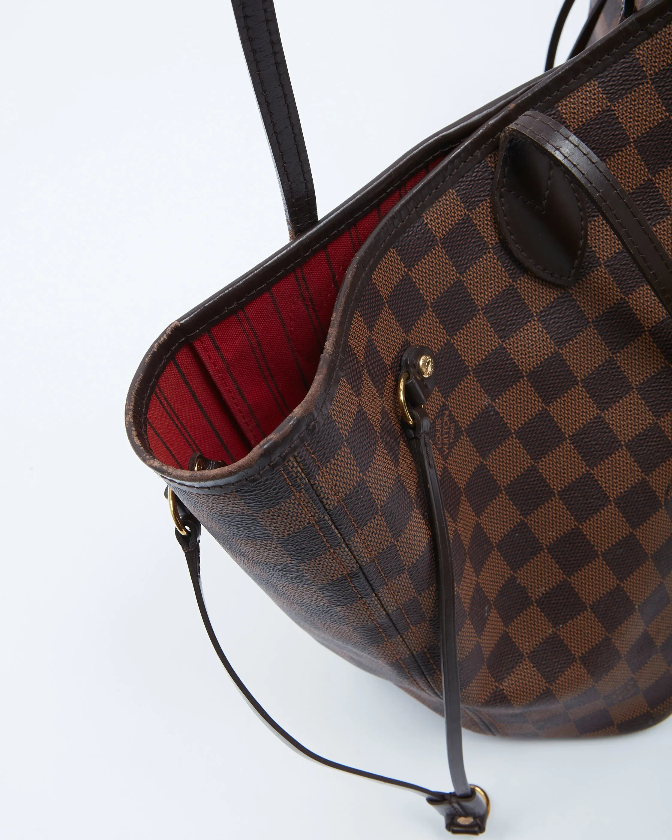 Louis Vuitton Damier Ebene Canvas Neverfull MM Tote Bag NO POUCH